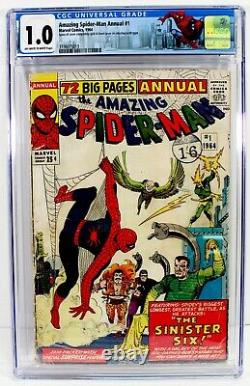 AMAZING SPIDER-MAN ANNUAL #1 CGC 1.0 1st Sinister Six Marvel Comics 1964