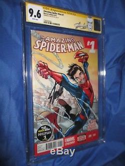 AMAZING SPIDERMAN #1 CGC 9.6 SS Signed by Stan Lee 1st Silk (Ex. Label)