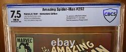 AMAZING SPIDERMAN #252 CGC 7.5 VF- NEWSSTAND 1st Appearance Black Symbiote Suit