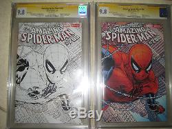 Amazing Spiderman #700 Cgc Ss 9.8 Sketch 1200 Wraparound Cvr +cgc Ss 9.8 1100