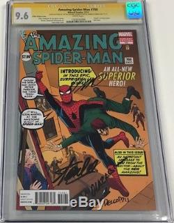 ASM Amazing Spiderman #700 Ditko 1200 Signed by Stan Lee +3 More CGC 9.6 SS