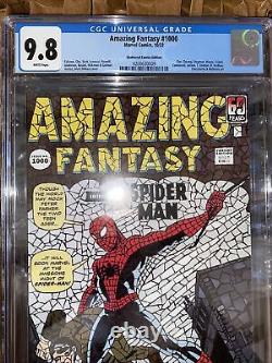 Amazing Fantasy 1000 CGC 9.8 Shattered Variant Spider-man First appearance