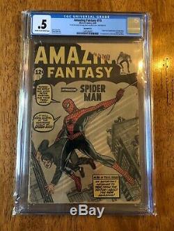 Amazing Fantasy #15 (1962) Cgc. 5 1/2 Last Page Missing Does Not Affect Story