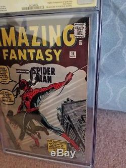 Amazing Fantasy #15 1st Spider-Man! CGC 6.0 SS Stan Lee Signed