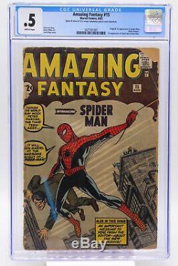 Amazing Fantasy #15 AF15 CGC 0.5 Origin and 1st appearance Spider-Man Complete