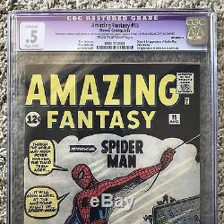 Amazing Fantasy #15 CGC 0.5 (R) 1st Spider-Man Key Holy Grail Marvel 1962 Rare