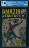 Amazing Fantasy 15 Cgc 1.0 1st Spider-man Owithw Pages