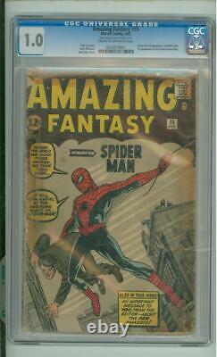 Amazing Fantasy #15 CGC 1.0 Origin & 1st App Of Spider-Man 1962
