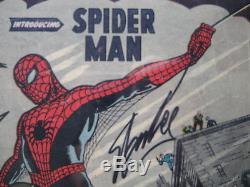 Amazing Fantasy #15 CGC 1.8 SS Signed Stan Lee Origin & 1st Spider-Man