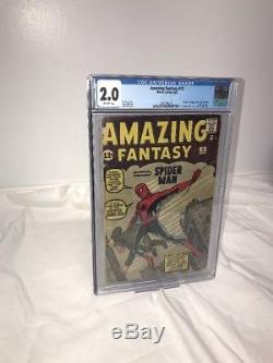 Amazing Fantasy #15 CGC 2.0 1st Spider-Man! Silver Age Grail! No Marvel Chipping