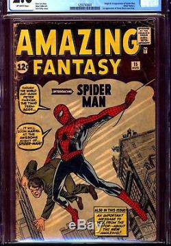 Amazing Fantasy #15 CGC 2.0. Unrestored. 1st appearance Spider-man