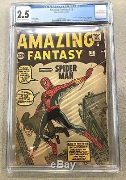 Amazing Fantasy #15 CGC 2.5 Marvel 1962 1st Spider-Man