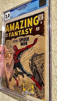 Amazing Fantasy #15 CGC 3.0 1st Spider-Man Silver Age Grail AF 15