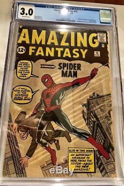 Amazing Fantasy #15 CGC 3.0 1st Spider-Man Silver Age Grail AF 15