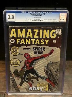 Amazing Fantasy 15 CGC 3.0 1st Spider-man Appearance 0233108001 (Older label)