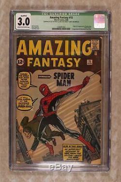 Amazing Fantasy #15 CGC 3.0 QUALIFIED 1962 1246491002 1st app. Spider-Man