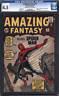 Amazing Fantasy #15 Cgc 4.5 1962 Origin! 1st Spider-man! Movie! D4 121 Cm