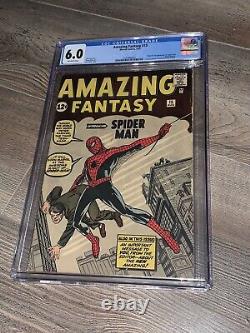 Amazing Fantasy 15 CGC 6.0 Marvel 1962 Holy Grail 1st Appearance of Spider-man