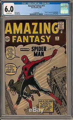 Amazing Fantasy #15 CGC 6.0 (OW) Origin & 1st Appearance of Spider-Man
