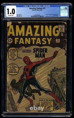 Amazing Fantasy #15 CGC Fair 1.0 Off White 1st Spider-Man