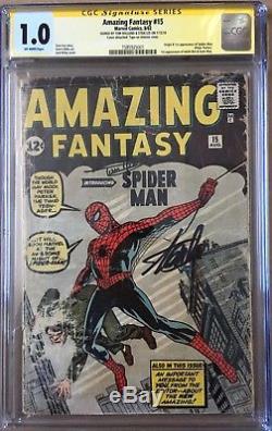 Amazing Fantasy 15 CGC Stan Lee/Tom Holland SS 1st Spider-man