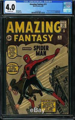 Amazing Fantasy #15 CGC VG 4.0 Offwhite pages