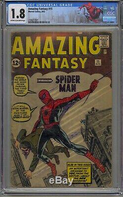 Amazing Fantasy #15 Cgc 1.8 1st Appearance Spider-man