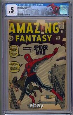 Amazing Fantasy #15 Cgc. 5 Origin & 1st App Spider-man