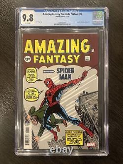 Amazing Fantasy #15 Cgc 9.8 Facsimile Ed Reprint Stan Lee 1st Spider-man 2019
