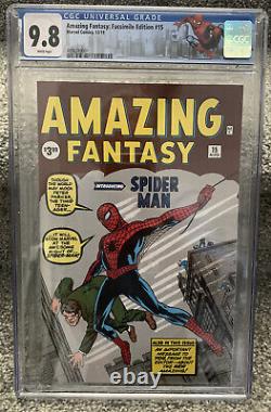 Amazing Fantasy #15 Facsimile CGC 9.8 Spider-Man Stan Lee Ditko Kirby NO BARCODE