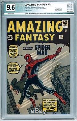 Amazing Fantasy #15 PGX 9.6 Mod P WHITE Pgs Stan Lee Signed Crossover CBCS CGC