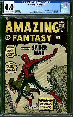 Amazing Fantasy #15 September 1962 Looks Like 6.0 Cgc 4.0 No Marvel Chipping