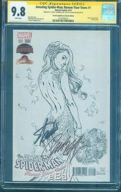 Amazing SPIDER MAN 1 CGC 2X SS 9.8 Renew Your Vows Campbell Sketch Stan Lee