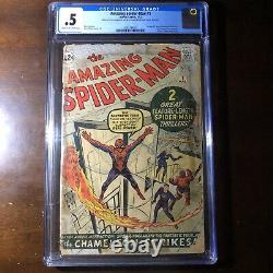 Amazing Spider-Man #1 (1963) 1st J. Jonah Jameson! CGC 0.5 Complete