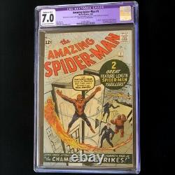 Amazing Spider-Man #1 (1963) CGC 7.0 Restored Mega-Key! Marvel Comic