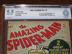 Amazing Spider-Man #1 CBCS FN- 5.5 1st J. J. Jameson & 2nd Spider-Man! Not CGC