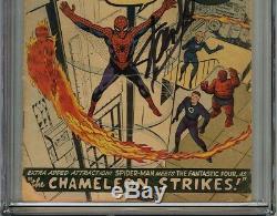Amazing Spider-Man #1 CGC 2.0 GD SIGNED STAN LEE SPIDER-MAN ORIGIN RETOLD Marvel