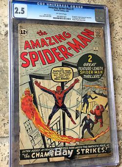 Amazing Spider-Man #1 CGC 2.5 Silver Age March 1963 Key Grail Comic Classic
