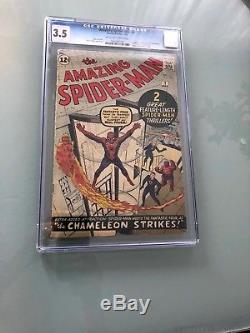 Amazing Spider-Man 1 CGC 3.5 Marvel 1963