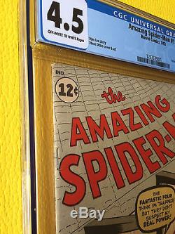 Amazing Spider-Man #1 CGC 4.5 Silver Age March 1963 Key Grail Comic Classic