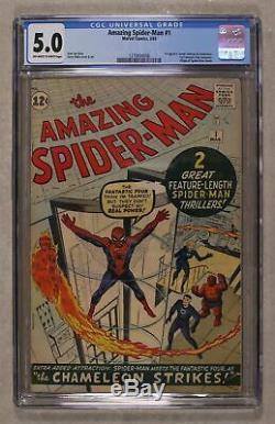 Amazing Spider-Man #1 CGC 5.0 1963 1270654006