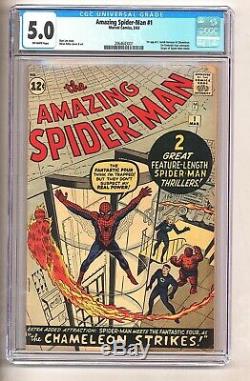 Amazing Spider-Man #1 (CGC 5.0) O/W 1st J. Jonah Jameson and Chameleon c#25979