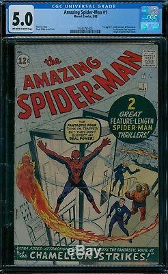 Amazing Spider-Man 1 CGC 5.0 owithw pages