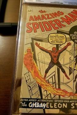 Amazing Spider-Man #1 CGC 6.5 Marvel 1963 Holy Grail! Stan Lee! Avengers! H6 cm