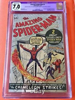 Amazing Spider-Man #1 CGC 7.0 Silver Age March 1963 Key Grail Comic Classic