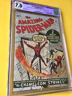 Amazing Spider-Man #1 CGC 7.0 Silver Age March 1963 Key Grail Comic Classic