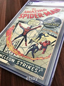 Amazing Spider-Man #1 CGC 8.0 Restored 1963 Key Grail Silver Age Comic Book