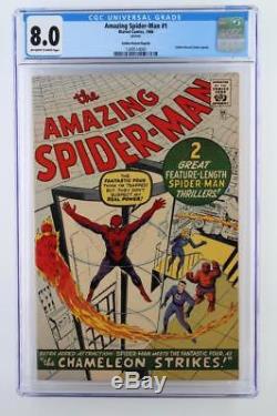 Amazing Spider-Man #1 CGC 8.0 VF Marvel 1966 Golden Record Reprint