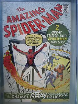 Amazing Spider-Man #1 CGC 9.0 WP GRR Silver Age Marvel Comics 1966
