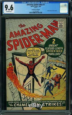 Amazing Spider-Man #1 CGC 9.6 1966 GRR Rare! After Fantasy #15! F9 123 cm